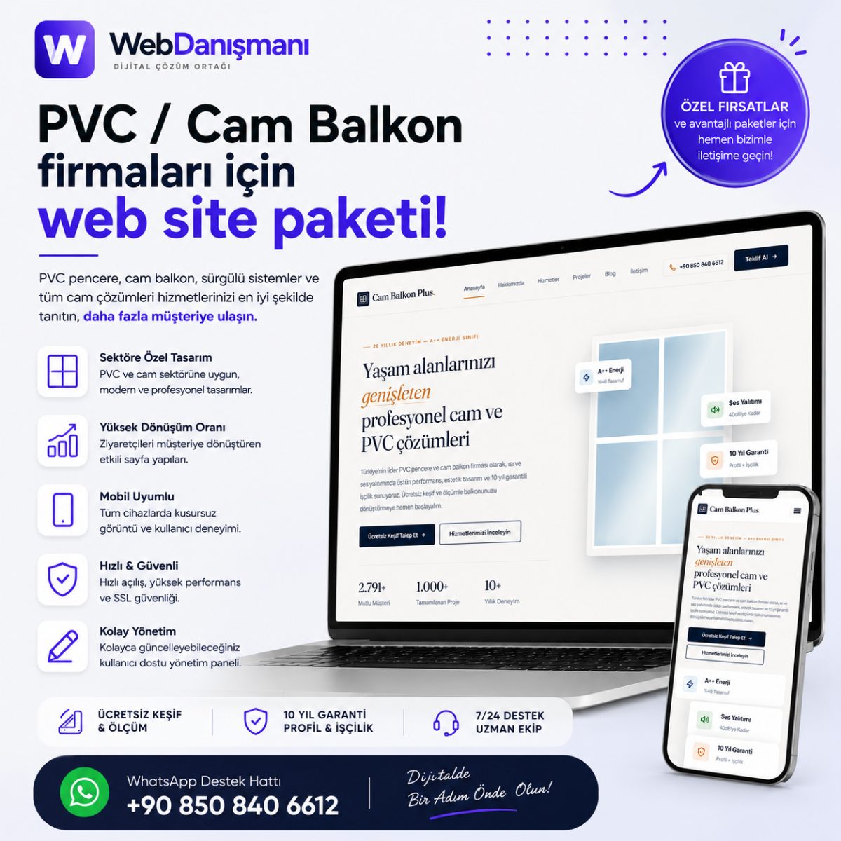 Cam Balkon, Sineklik, Kapı Web Site Yazılımı
